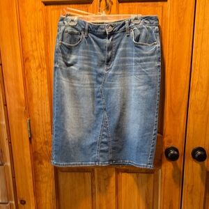 Sonoma Classic Blue Denim Pencil Skirt